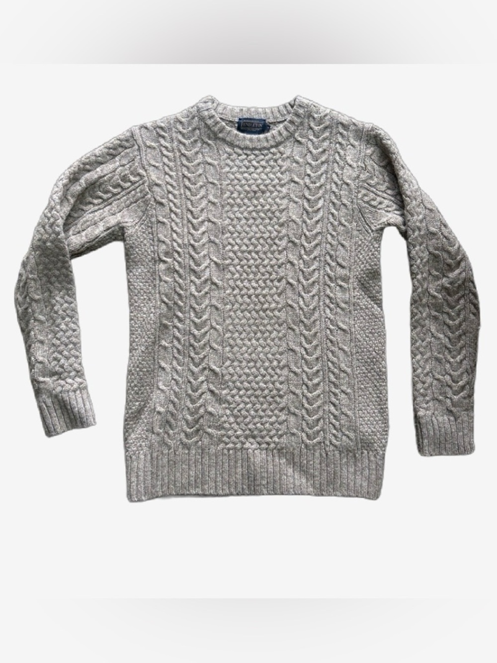 Brand new unworn Pendleton wool Cable Knit Crewneck Sweater - Tan